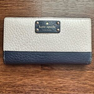 Kate Spade New York Bay Street Stacey Pebbled Leather Snap Close Wallet